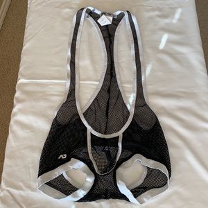 Black mesh ADDICTED jock singlet